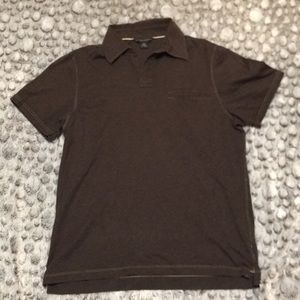 Mens brown banana republic polo shirt small